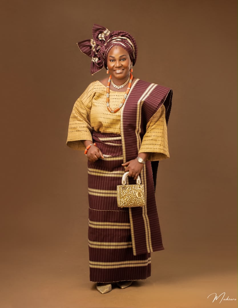 Full-length traditional bridal styling
